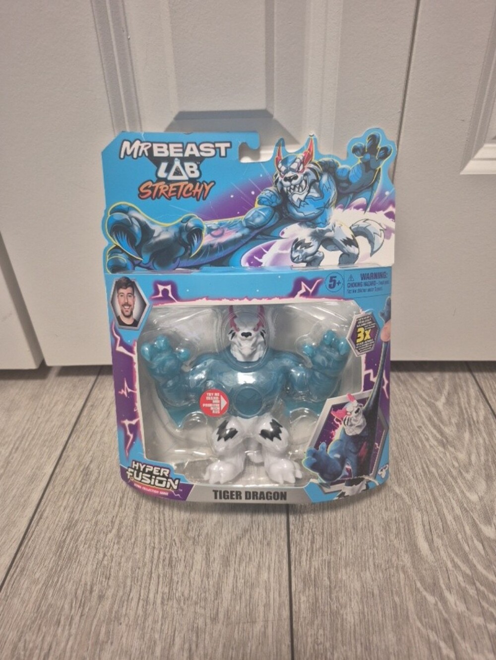 NEW Mr Beast Lab Stretchy Hyper Fusion Series 5.5" Figure - Tiger Dragon
